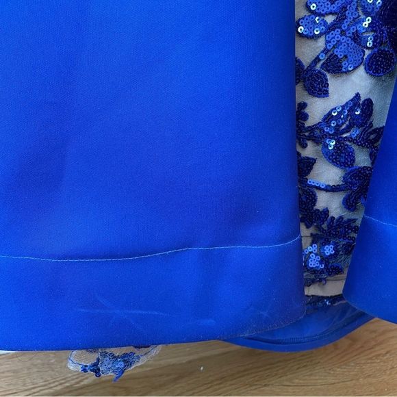 Terani Couture royal blue prom dress / evening  gown 12 - Picture 7 of 13